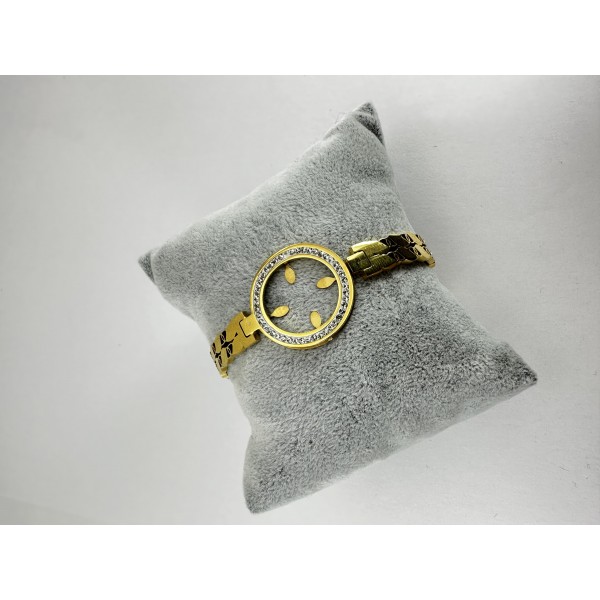 Gold Çeyrek Takılabilir Çelik Bileklik